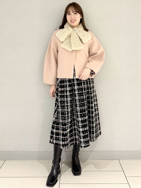 新品★未使用★マーリエルカセット【19号】ボタニカル柄ミディ丈タックスカート 新品☆未使用☆マーリエルカセット【19号】ボタニカル柄ミディ丈