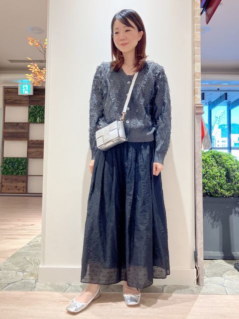 INED　イネド　フーデッド　リバーコート イネド INED ストール風ラップリバーコート《la veille by