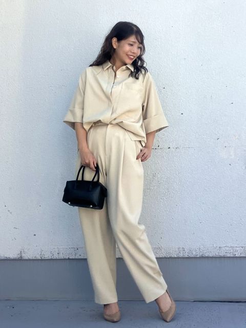 三尋木奈保コラボ》辛口モードなワイドスリーブシャツ｜INED