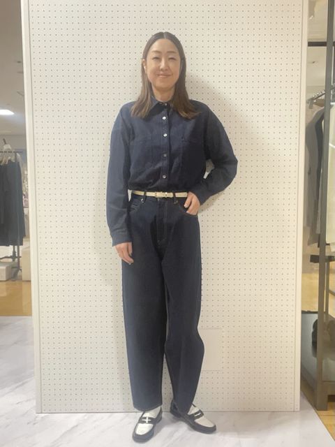 It's international♡反応染デニムバレルレッグパンツ♡Lサイズ 反応染デニムバレルレッグパンツ｜DAY by DAY It's