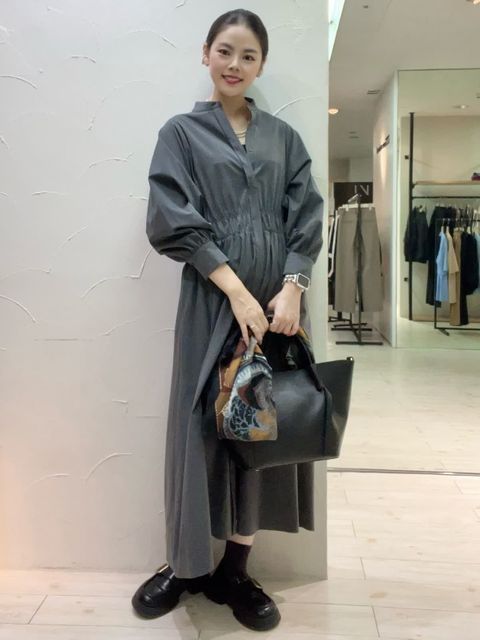 7-IDconcept ダウンコート　グレー セール】 ミドル丈ダウンコート《Re:DOWN》 （ダウンジャケット