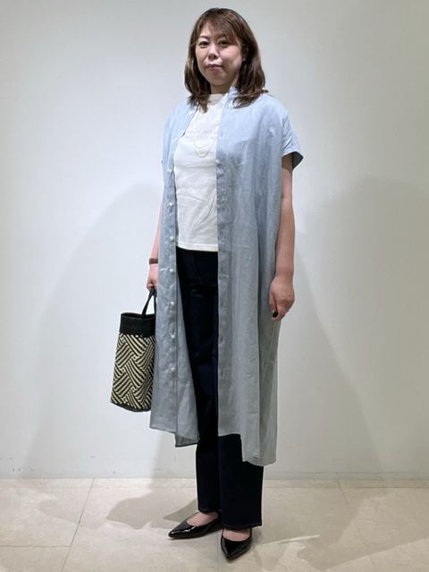 リネンフレンチスリーブシャツワンピース｜7-IDconcept.（セブン