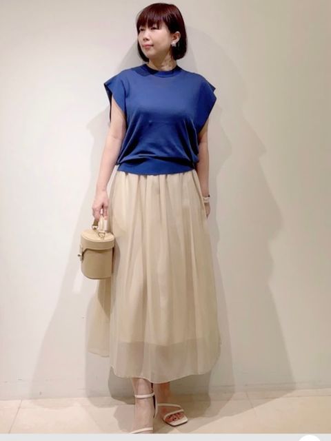楽天市場】INED イネド ワンピース ネイビー 紺 サイズ:7(S