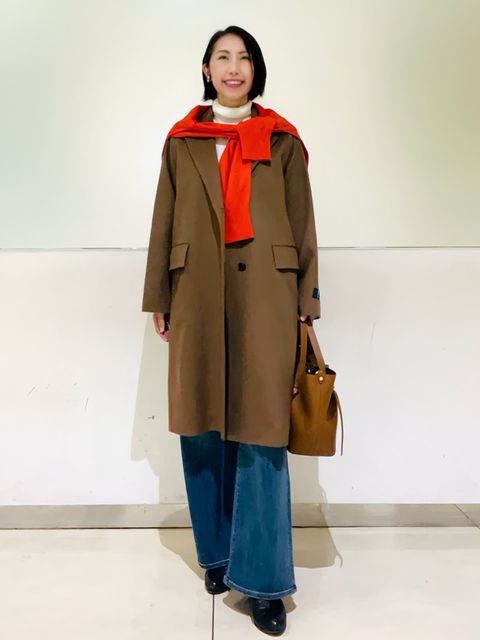 INE'DイネドSUPERIOR CLOSET ロングダッフルコート INE'DイネドSUPERIOR CLOSET ロングダッフルコート ななめ