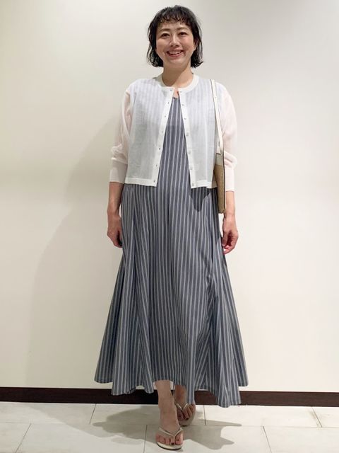 イネド INED ダブルジョーゼットノーカラージャケット