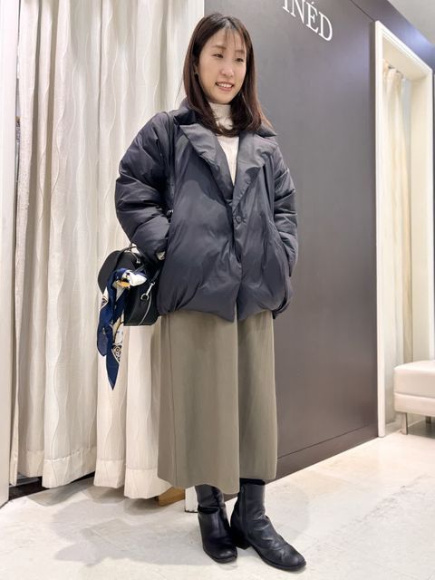 INEDのコートを使った福山天満屋店INED/7-IDconcept./Maglieのスタッフ