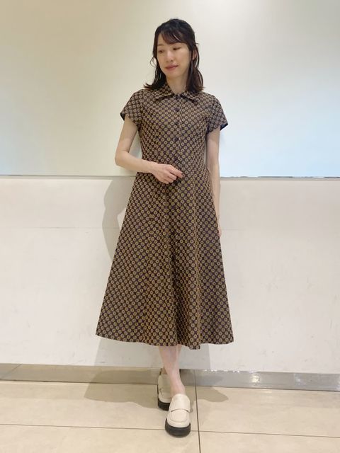 【タグ付き】MAJE ピンクワンピース 襟付きビジューフロントファスナー 半袖ショートワンピース ピンク