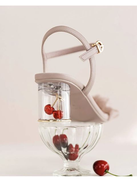 Cherry Collection】チェリーヒールストラップサンダル - LUCUA