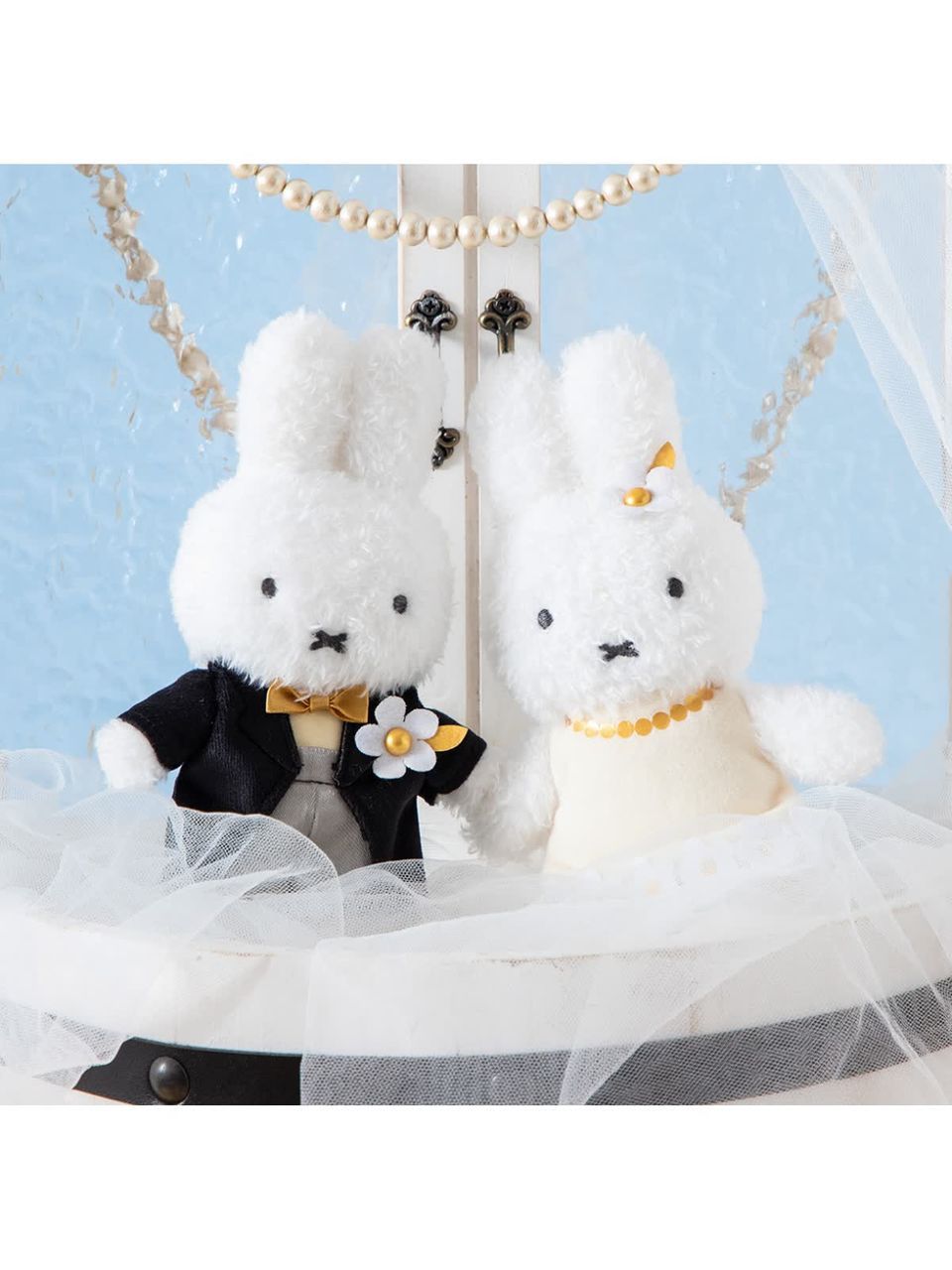 ミニチュア公園遊具とウェディングベアのセット 10月9日(金)発売♪大切な日の思い出に 「ウェディングペアマスコット