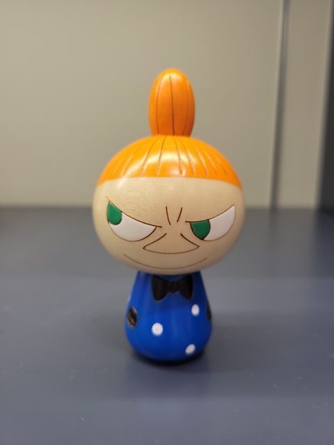 値下げ　made in japan日本製卯三郎こけし　ムーミン/リトルミイ ムーミン× 卯三郎こけし （リトルミイ） / Moomin