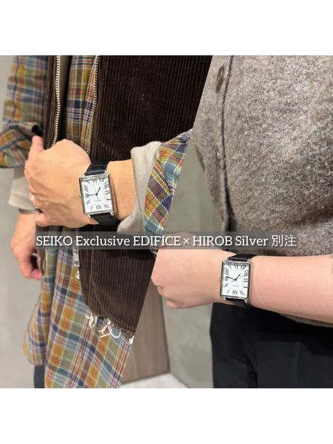 SEIKO exclusive EDIFICE × HIROB Silver 別注 - LUCUA osaka（ルクア