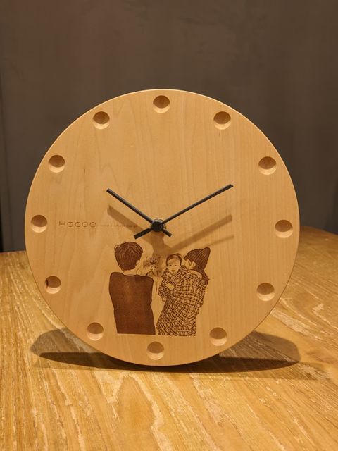 時と共に風合いを増す壁掛け・置き時計「Wall Clock round」 - LUCUA