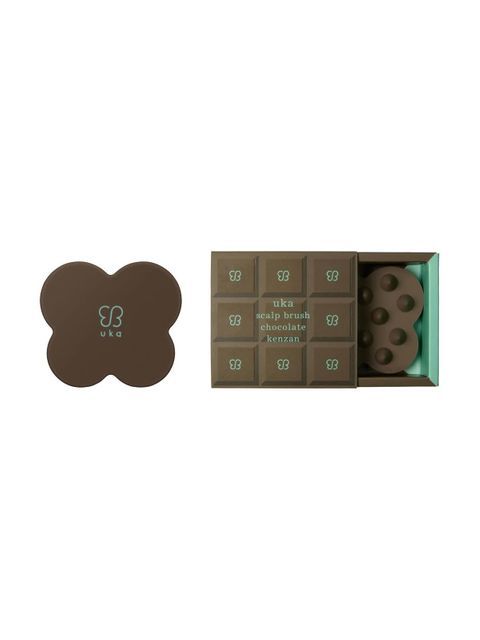 uka2025年バレンタイン、チョコレート色のスカルプブラシ「ケンザン
