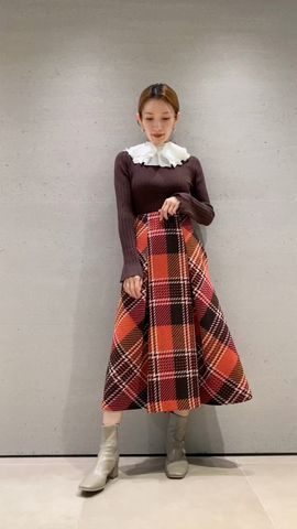 フリル衿付きニットプルオーバー(ニット)|トップス|SNIDEL ...